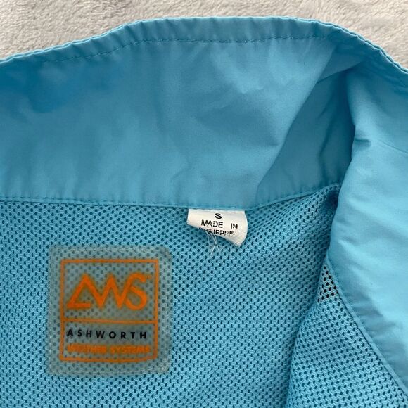 AWS Ashworth Weather Systems Vest Womens Small Blue 1/4 Zip Lined Windbreaker* - Picture 11 of 15